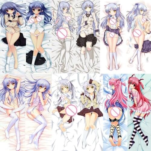 Angel Beats! Japanese Coscase Anime sexy girl Tachibana Kanade otaku Dakimakura throw pillow cover hugging Body pillowcase cover