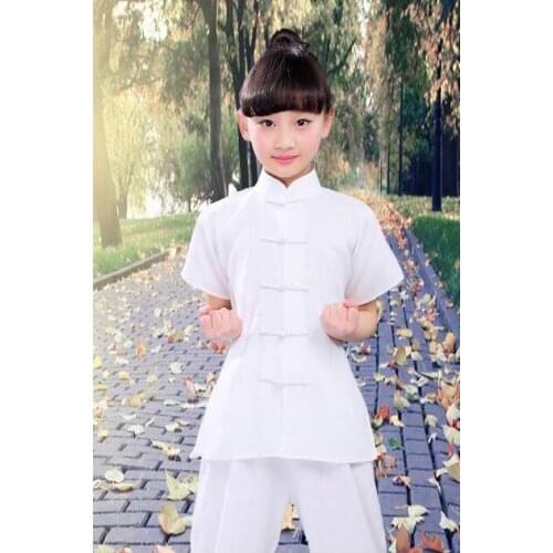 Kids kung fu suit Chinese children cloth Tai Chi suit Summer Tang