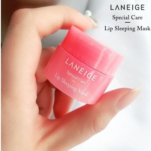 Korea Lip Sleeping Mask Night Sleep Maintenance Moistened Lip Balm Pink Lips Bleaching Cream Nourish Lips Care Free shipping