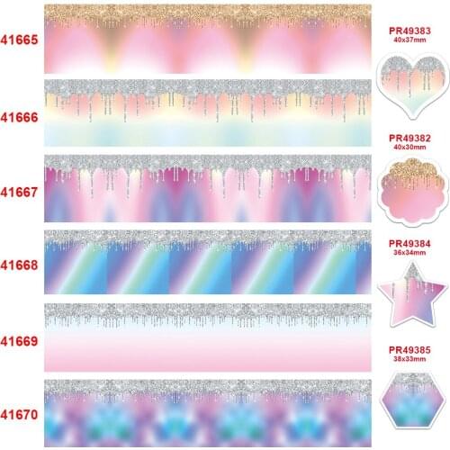 Icecream printed grosgrain ribbon 41665