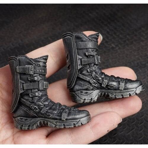 1/6 Scale Black Combat Tactical Shorts Boots Model Toys AS006 for 12''Figures Bodies Accessories