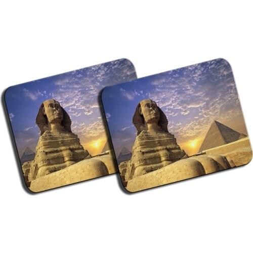 MERCHANDMANIA PACK 2 medium Sphinx mats Egypt GIZA Pyramid mousepad raton offer