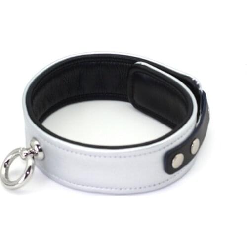 Microfiber leather sex neck collar for couples,bedroom sex restraints,faux leather sex neck collar,faux leather sex toys