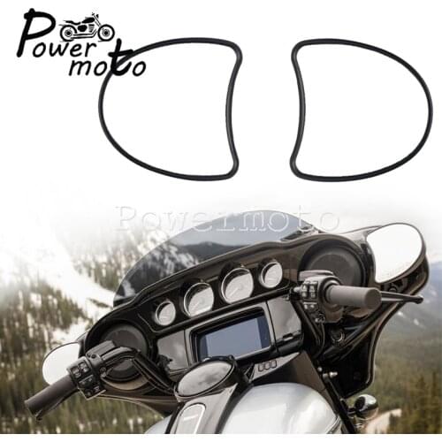 ABS Batwing Inner Mirrors Fairing Insert Rear View Mirrors For Harley Touring Street Glide Electra Glide FLHX FLHT FLHTK 1996-16