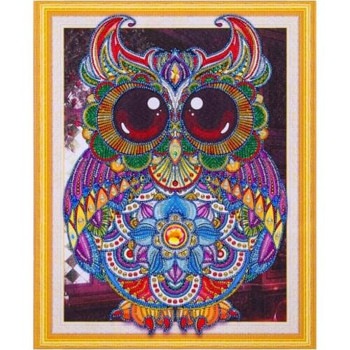 Special Shaped Diamond Embroidery Animal Cartoon Owl Full Rhinestone 5D DIY Diamond Painting Cross Stitch Diamond Mosaic Decor