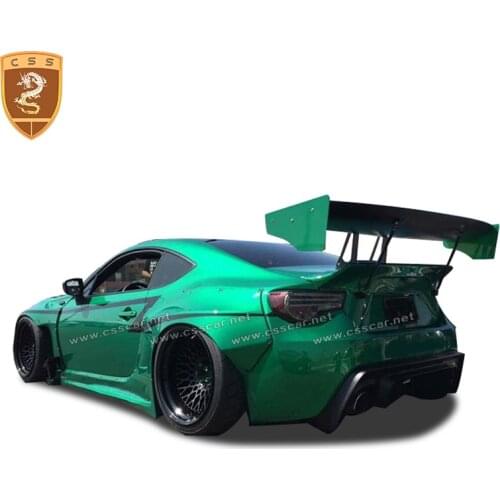 Fit For 2013-2016 Toyota 86 GT86 refit Rocket Bunny V3 Style FRP bodykit fiber glass front rear bumper high tail wings 00532