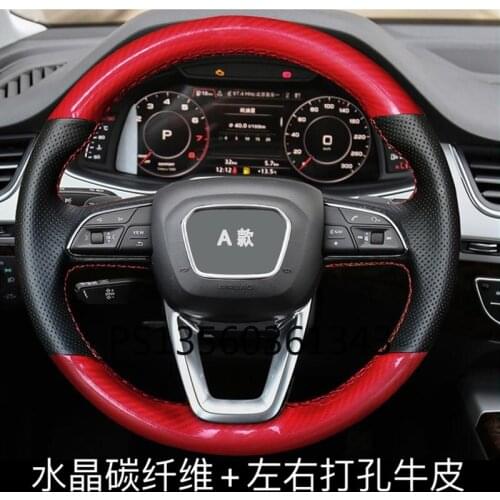 Suitable for Kia package Cachet Optima Seltos Sportage KX7 cerato sportage hand-stitched leather steering wheel cover