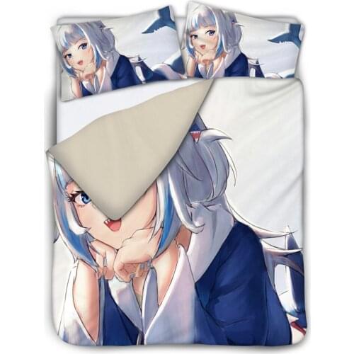 DARMIAN Fashion Anime Design Printed Duvet Cover 3Pcs/Set for Girls Trendy Bedding Set Bedspread with Pillowcase King Quee Size