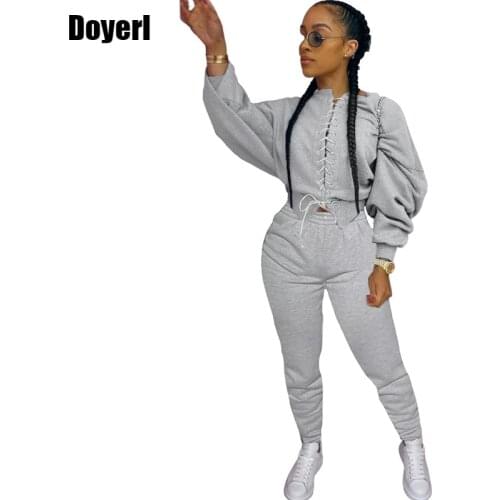 Casual Tracksuit Women 2 Piece Set Fall Sportwear Joggers Women Set Suits Sweatsuit Top Pants Two Piece Winter Outfits for Women