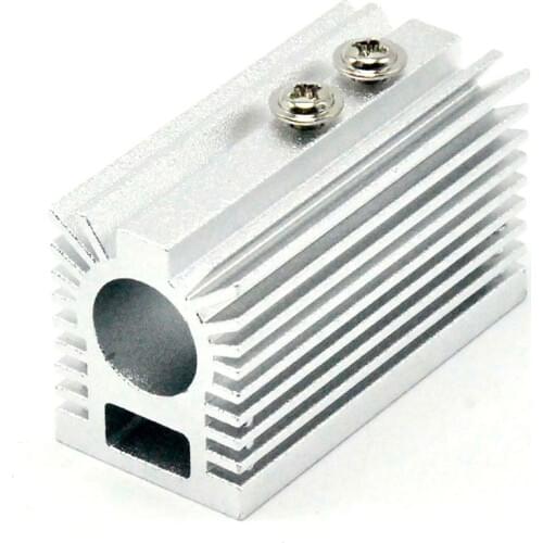 Silver Heat Sink Heatsink Holder for Dia 12mm Blue/Green/Red/IR Laser Modules Cooling