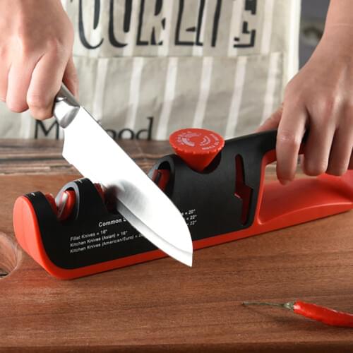 4 In 1 Adjustable Angle Kitchen Knife Sharpener whetstone Professional Sharpeners Knives Blades Sharpening Chef tool Stone