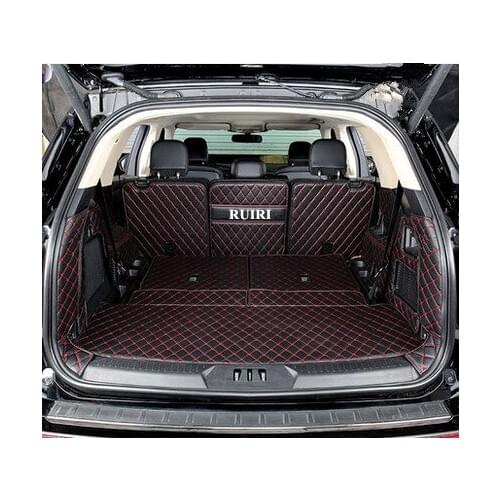 High quality! Full set car trunk mats for Ford Explorer 6 7 seats 2020 durable boot carpets cargo liner mats for Explorer 2020