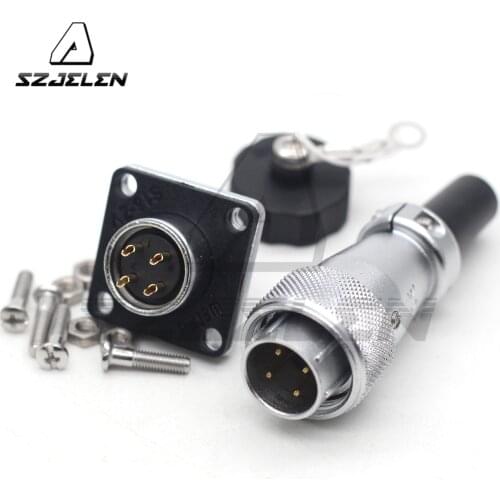 WEIPU WS16 -4 pin metal waterproof connector, can be used in industry, aviation, communications, Machine tools, instruments etc