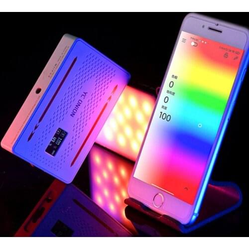 YConion RGB Video Light Mini LED Camera Light 2900mAh Rechargeable LED Panel Light Suitable for photo and video lighting of YouT
