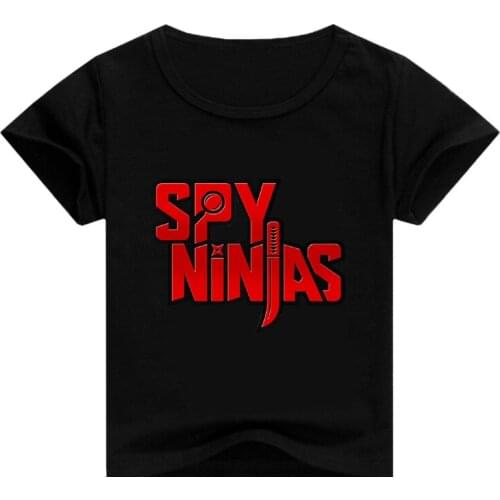 SPY NINJA Funny Shirt Child Top Short-sleeved T-shirt for Boys Summer T Shirt Girls Fashion Clothes Princess Shirt Graphic Tees