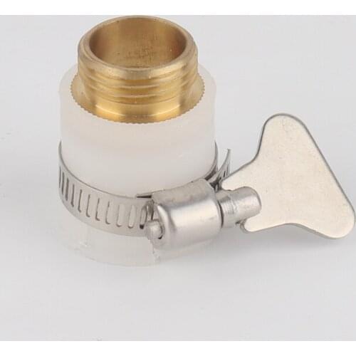 1~10pcs Universal Connector 1/2"3/4" Male Thread Faucet Connector Home Garden Irrigation Brass Fittings