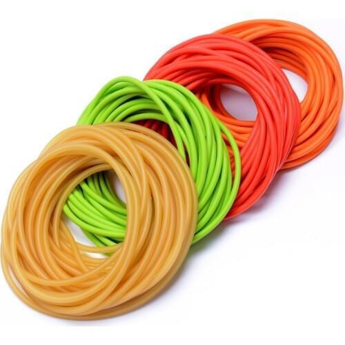 10m/Lot High Strength Rubber Bands 4 Colors Variety of Sizes 2040/1842/1745/2050/3060 For Slingshot Hunting Shooting