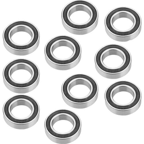 10Pcs 15267-2RS Rubber Sealed Deep Groove Ball Bearing 15X26X7mm Sealed Radial Ball Ring Bicycle Bottom Hub Bearing