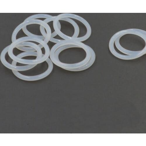 2pcs 3.1mm wire diameter white silicone O-ring outer waterproof insulation rubber band 235mm-270mm outer diameter