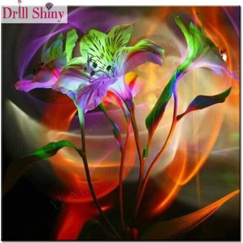 3D Diamond Embroidery Crystal Lily Flower Picture Rhinestone Mosaic Kits Diy 5d Diamond Painting Cross Stitch Bead Pattern decor