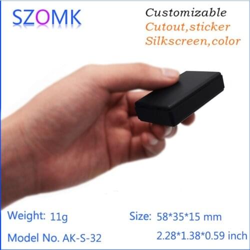 50pcs a lot looking nice and beautiful plastic junction box plastic housing for electronics products 58*35*15mm