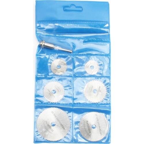 7pcs High Quality Mini Cutting DiscSaw Blades For Dremel Ratory Tools Abrasive Tools For Dremel Accessories + 1 Mand