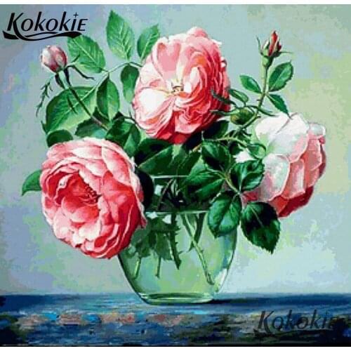 DIY diamond painting with square stones diamond embroidery flower Mosaic crafts Picture of Rhinestone diamond art painting