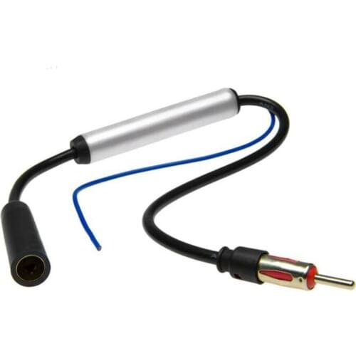 Car Antenna Plug Radio FM Inline Signal Amplifier Booster Extension Cable