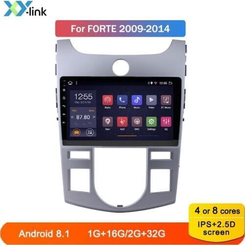 Car multimedia player 9 inch Android for KIA Forte Cerato 2008-2014 GPS navigation system bluetooth Car radio no 2 din dvd