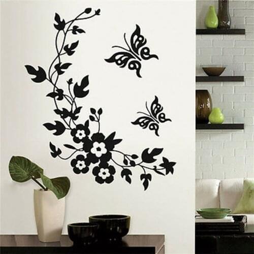 Butterfly Flower Home Toilet Bathroom DIY Art Animal Decal Wall Seat Stickers