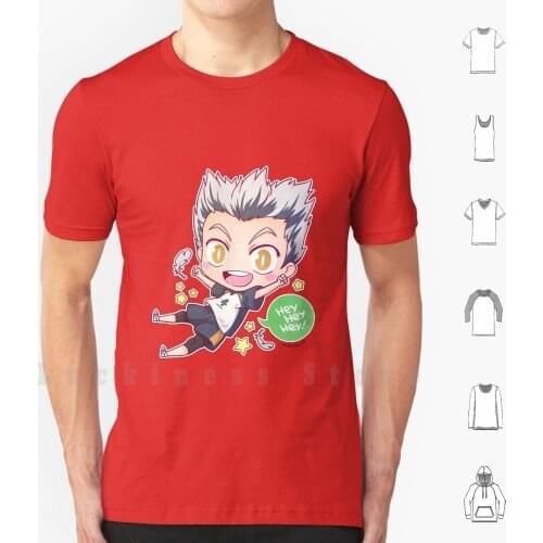 Bokuto Kotaro T Shirt Print 100% Cotton New Cool Tee Kotaro Bokuto Koutarou Fukurodani Volleyball Haikyu Anime Chibi
