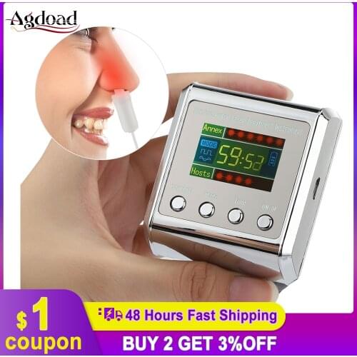 Household 650nm Laser Physiotherapy Wrist Diode LLLT for Diabetes Hypertension Treatment Diabetic Watch Laser Sinusitis Therapy