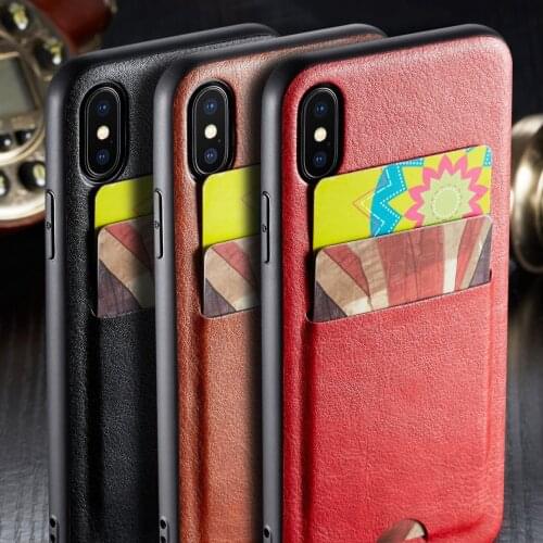 Case for iPhone 11/11 Pro/11Pro Max/XS Max Luxury Slim PU Leather Shockproof Card Holder Wallet Cover For iphone X XR 8 7 6 Plus