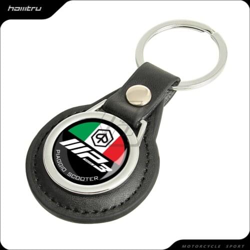 Motorcycle Keychain Key Ring Case for Piaggio MP3 Scooter