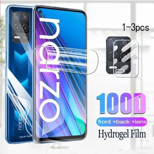 Realmi Narzo 30 hydrogel film for Oppo Realme Narzo 30 5G front back screen protector camera glass Narzo 30 real me safty film