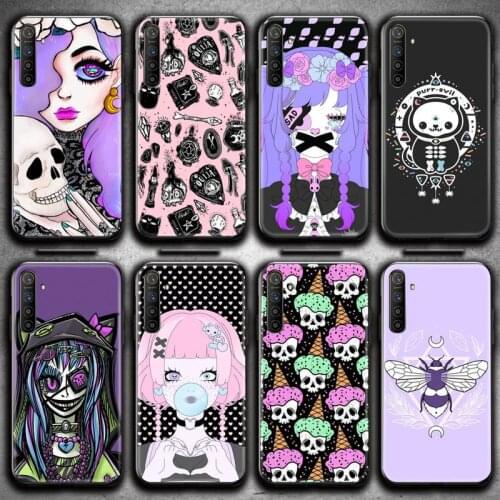 Girly Pastel Witch Goth Phone Case For OPPO Realme 6 Pro Realme C3 5 Pro C2 RENO2-Z A11X XT