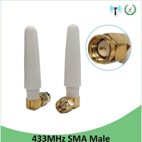 10pcs 433MHz Antenna 2.5dbi SMA Male Connector 433 mhz directional antena waterproof antenne for Lorawan watermeter Gasmeter