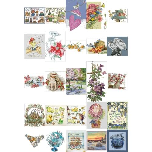 Top selling 10.99usd 3 Counted Cross Stitch 11CT 14CT 18CT DIY Chinese Cross Stitch Kits Embroidery Needlework Sets