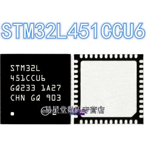 1PCS 100% brand new original authentic STM32L451CCU6 QFN-48 32L451CCU6 QFN48 32-bit microcontroller chip 80MHz/256KB