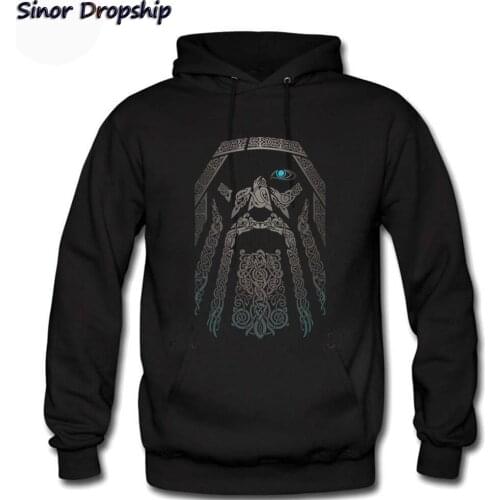Mens Odin Vikings Hoodies Sweatshirts Hooded Casual Coat Hoodies Funny Sweatshirt Men Harajuku Sporting Tracksuits Hoody