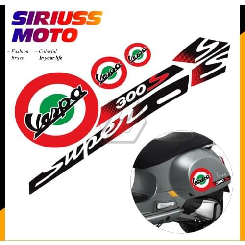 Motorcycle Decal Case for Piaggio Vespa GTS 300 Super Sport Reflective Sticker