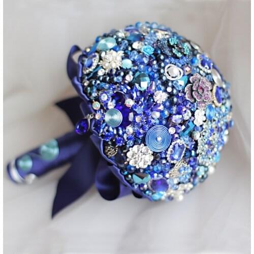 New star theme wedding bouquet wedding brides bouquet brooch bouquet Groom corsage artificial crystal bridesmaid DIY decoration
