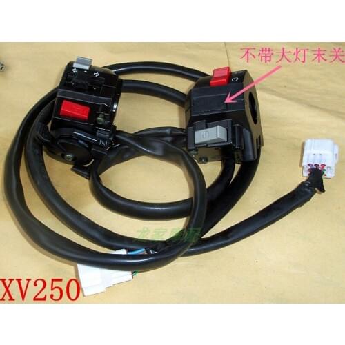 Motorcycle Switches Horn Button Turn Signal Electric Fog Lamp Light Start Handlebar Controller for yamaha XV250 XV125 XV QJ250H