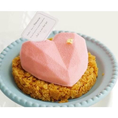 6 hole Diamond Love Pudding Jelly mould silicone chocolate mold