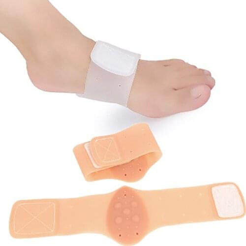 Silicone foot arch pad flat foot orthopedic insole foot bandage bandage foot support half yard arch pad man woman insoles