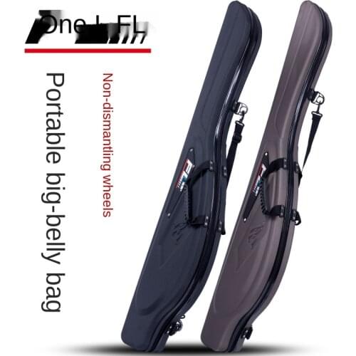 Da Du fishing tackle bag hard shell fishing rod bag 1.3m road ya pole bag multifunctional sea fishing ji fishing rod bag