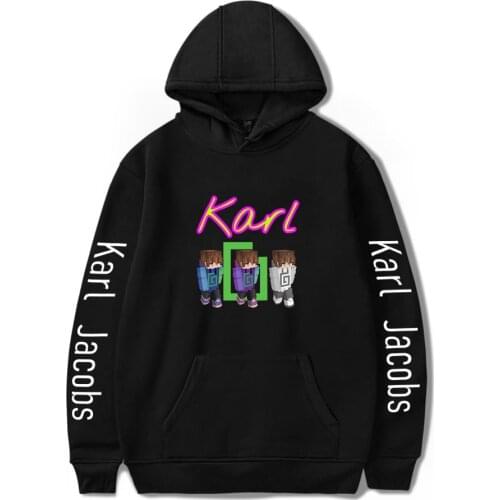 Karl Jacobs Print Autumn Winter Holiday Men/Women Hooded Sweet Streetwear Casual style the hoodies