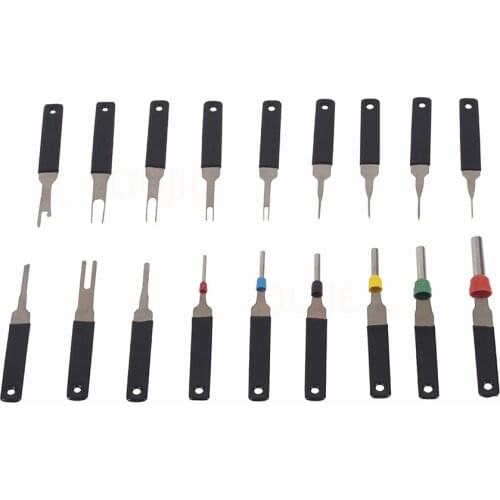 Universal Car Wire Terminal Removal Tool Wiring Connector Pin Extractor Puller Tools 18PCS SET with bag