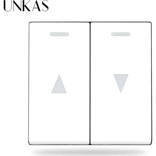 UNKAS B5 DIY New Arrival Curtain Wall Power Switch For Electric Lifting Equipment Gold Black White 16A Outlet