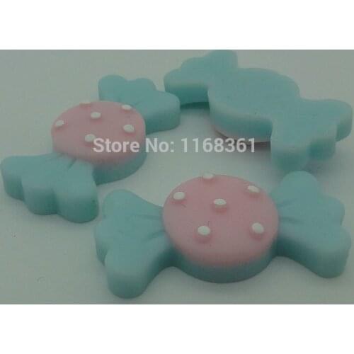 1pcs/lot resin flat back blue dot sweets 32mm simulation of food Cabochon Scrapbook DIY phone decoration B305-1